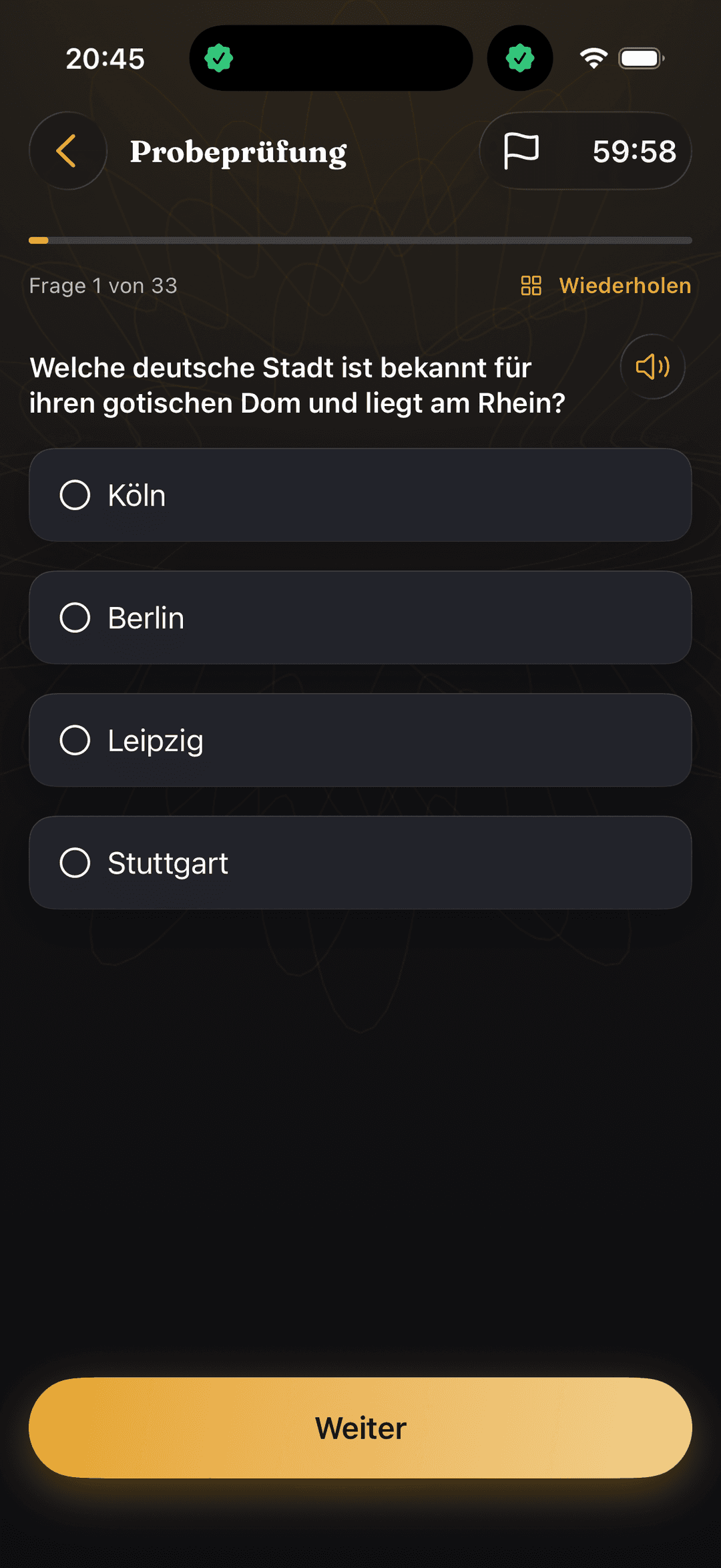 Einbürgerungstest Modelltest
